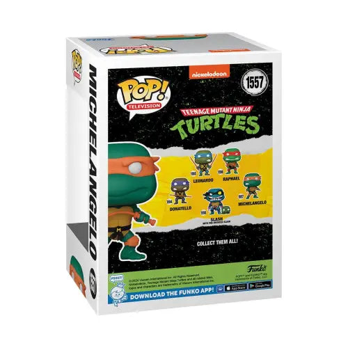 Teenage Mutant Ninja Turtles Michelangelo with Nunchucks Funko Pop Vinyl Figure #1557 box