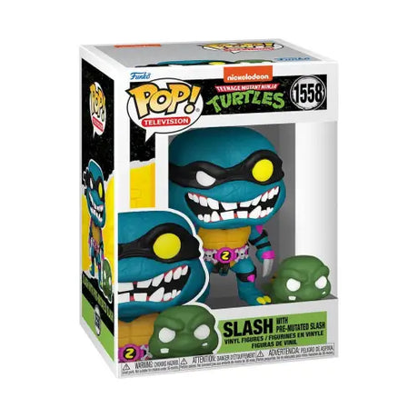 Funko Pop vinyl figure of Slash from Teenage Mutant Ninja Turtles in retail packaging