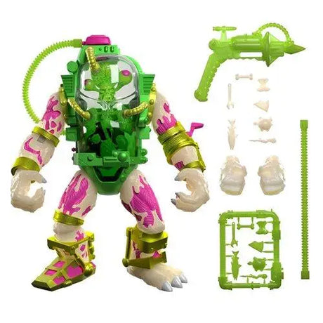 Ultimates Mutagen Man Action Figure in green and pink color scheme