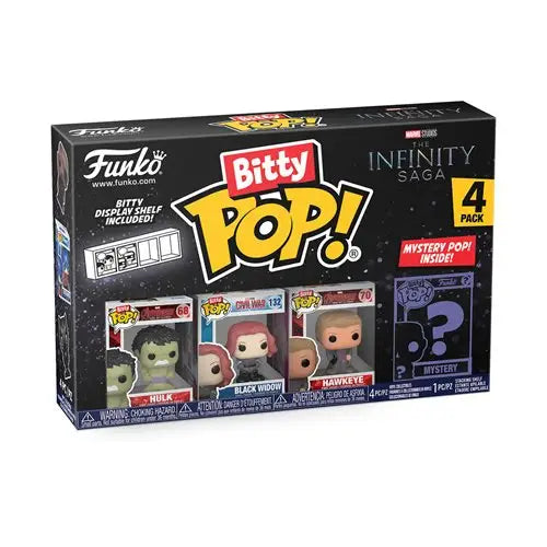 Marvel Avengers Bitty Pop Mini Figure Set featuring Hulk Funko Bitty Pop Vinyl Figures