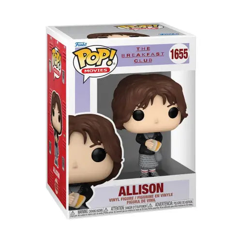 Funko Pop Breakfast Club Allison vinyl figure in gray outfit for collectors