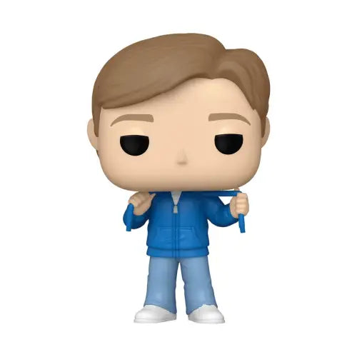 Funko Pop Breakfast Club Andrew figure in blue zip-up jacket and jeans