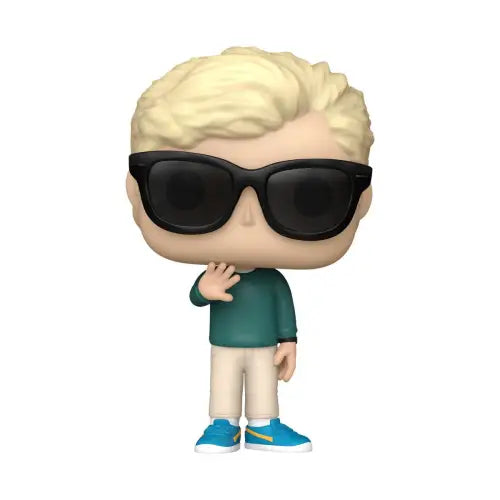 Funko Pop figure of Breakfast Club Brian in sunglasses, green shirt, and khaki pants