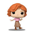 Funko Pop figure of Breakfast Club Claire with curly red hair in pink top and brown skirt