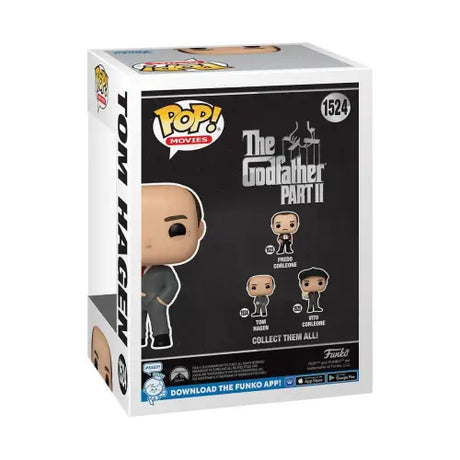 Tom Hagen Funko Pop box from The Godfather Part II featuring vinyl figure collection