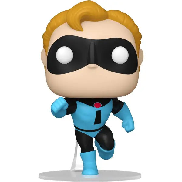 Cartoon superhero figurine in costumes celebrating Incredibles 20th Anniversary Funko Pop