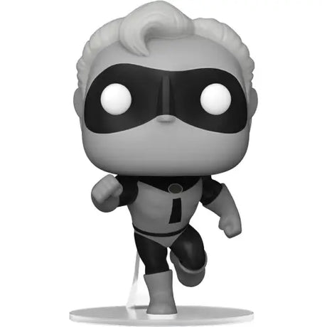 Cartoon superhero figurine with white hair and black mask for Incredibles 20th Anniversary Funko Pop