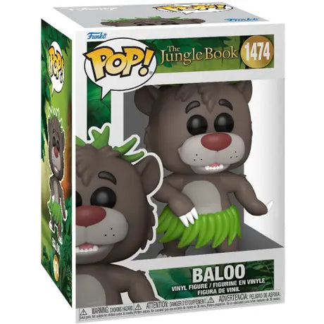 Baloo Funko Pop Vinyl Figure #1474 from The Jungle Book displayed in box