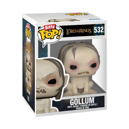 Funko Bitty Pop Gollum figure from The Lord of the Rings in retail packaging