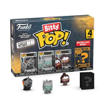 Funko Bitty Pop 4-pack set featuring Lord of the Rings characters and a mystery figure