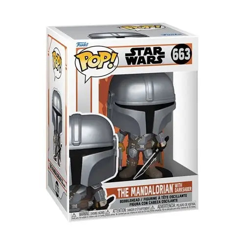 The Mandalorian with Darksaber Funko Pop Vinyl Figure from Star Wars