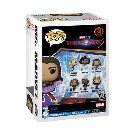 Kamala Khan’s Marvels Funko Pop Vinyl Figure Set featuring Avengers movie characters.