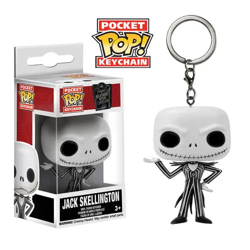 Jack Skellington Pocket Pop Keychain displayed in Jack Skellington Key Chain Figurine