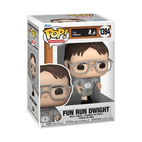 Dwight Schrute Fun Run Funko Pop Figure - Man with Glasses and Shirt