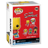 Funko Pop vinyl figure box featuring Simpsons Bart Simpson with skateboard, #1652