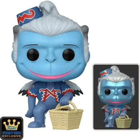 Blue-skinned Funko Pop Winged Monkey figure in navy uniform for 85th Anniversary