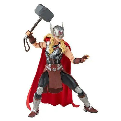 Jane Foster Mighty Thor action figure wielding hammer.