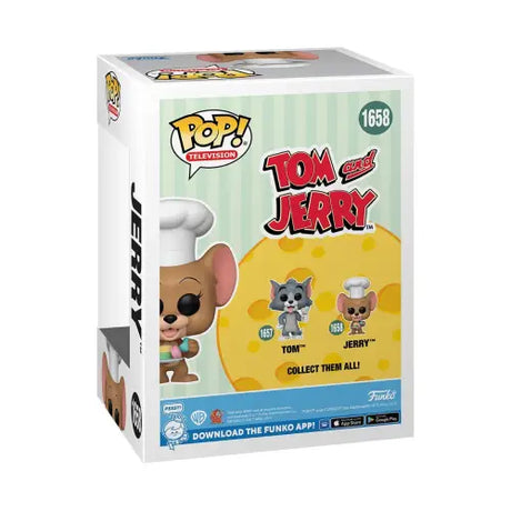 Tom and Jerry Jerry with Dessert Funko Pop vinyl figure #1658 box front view