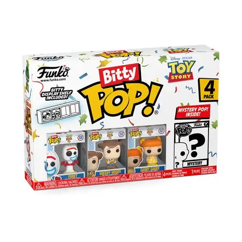 Toy Story Forky Bitty Pop 4-Pack - Box of Three Funko Bitty Pop Toys with Toy Figure