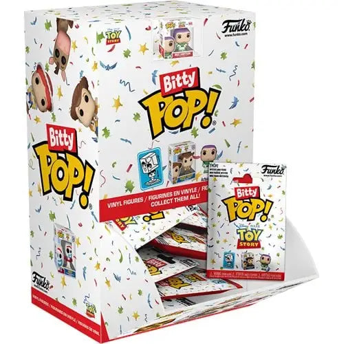 Funko Bitty Pop Toy Story collectible display box with individual blind bags