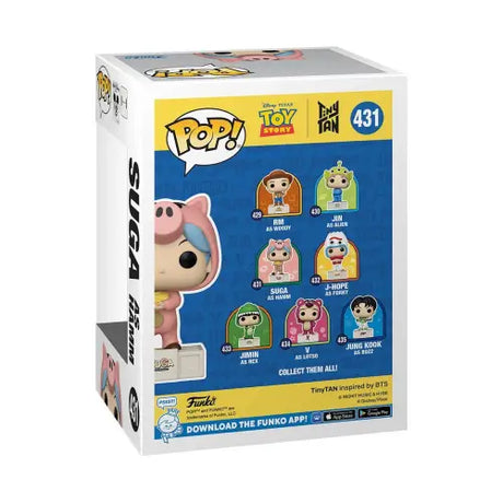 Toy Story x TinyTAN Funko Pop! figure of BTS Suga as Hamm in pig costume