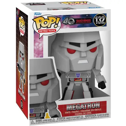 Megatron Funko Pop vinyl figure in classic grey robot form with red eyes