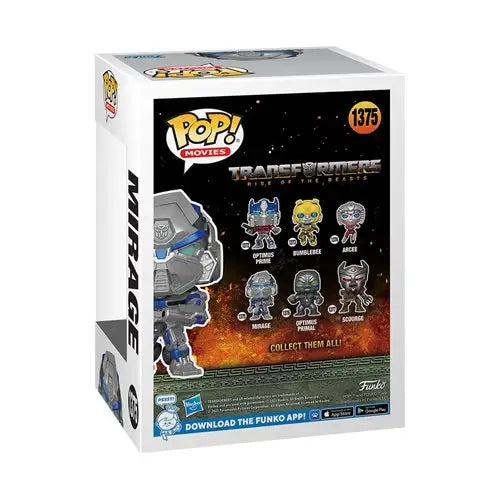 Autobot Mirage Pop Vinyl Figure - Beasts Mirage Fun Funko Pop Vinyl Figure Set