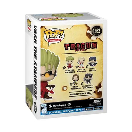 Trigun Vash Funko Pop Vinyl Figure - Dragon Ball Z Stampede Pop Displayed