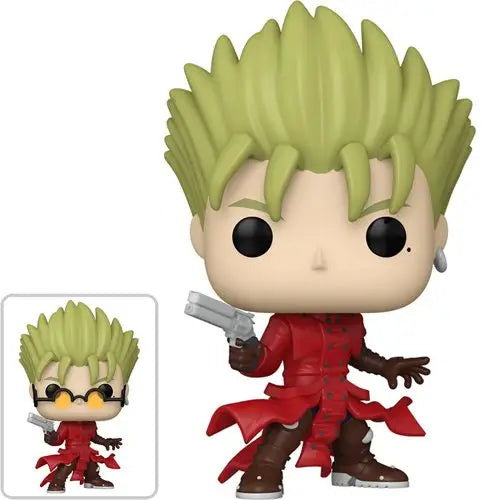 Trigun Vash Funko Pop Vinyl Figure - Close up of guy with gun