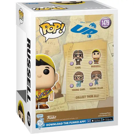 Up Russell with Chocolate Bar Funko Pop Vinyl Figure box from Disney Pixar’s Up movie