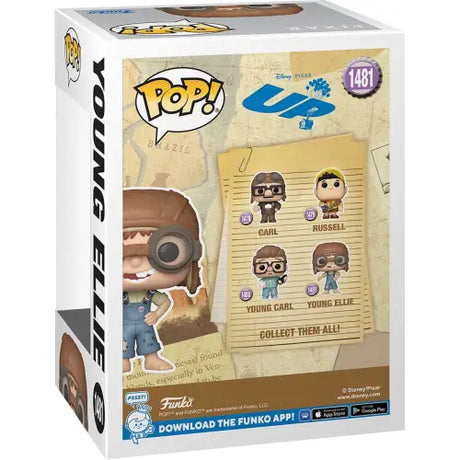 Young Ellie Funko Pop vinyl figure box from Disney Pixar’s Up movie