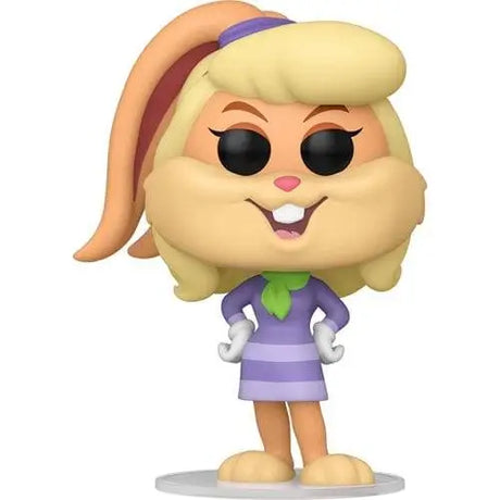 Warner Bros Lola Bunny 100th Anniversary Funko Pop character in purple dress and green tie.