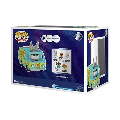 Warner Bros Funko Pop vinyl figure set with Mystery Machine and Bugs Bunny