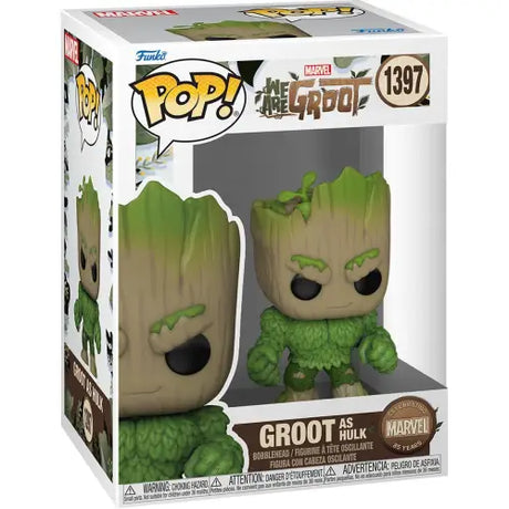 Groot as Hulk Funko Pop Vinyl Figure #1397 for Marvel collectors and fans