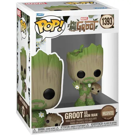 Groot as Iron Man Funko Pop figure from We Are Groot collection, #1393