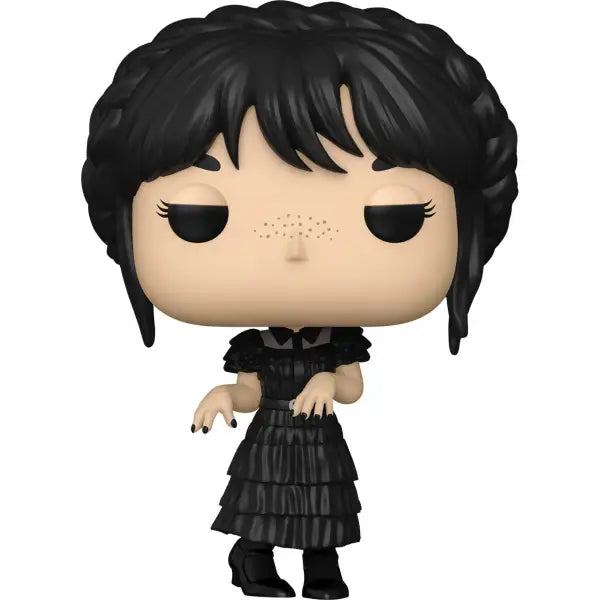 Wednesday Addams Funko Pop vinyl figure in ruffled black dress for Dance Wednesday Addams