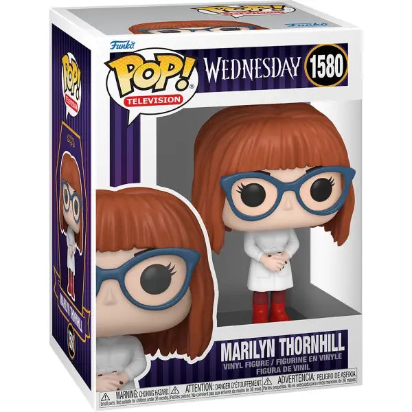 Funko Pop of Marilyn Thornhill from Wednesday, featuring the Dance Marilyn Thornhill design