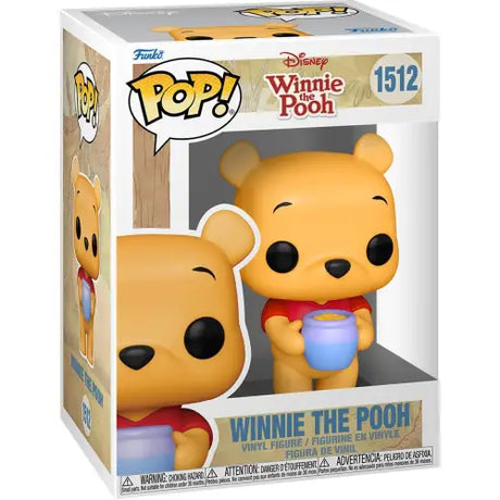 Pooh Funko Pop vinyl figure #1512 of Winnie the Pooh holding a blue pot