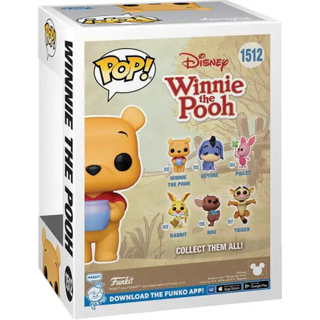 Winnie the Pooh Funko Pop #1512 vinyl figure holding a blue pot for collectors