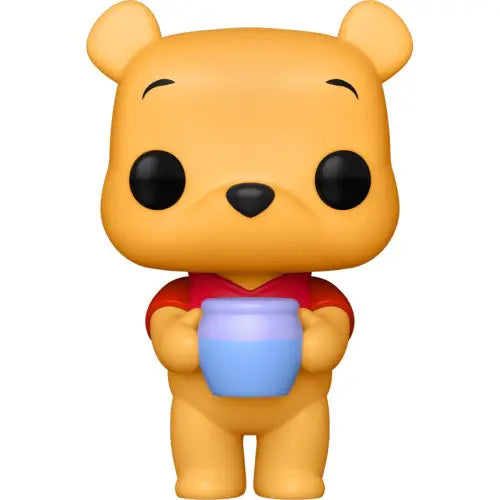 Winnie the Pooh Funko Pop Vinyl Figure #1512 holding a blue pot in cartoon style