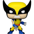 Funko Pop vinyl figure of Wolverine in yellow and blue costume for 50th Anniversary Wolverine