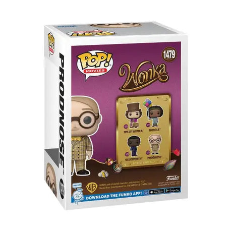 Funko Pop Willy Wonka Prodnose Vinyl Figure #1479 in packaging for collectors