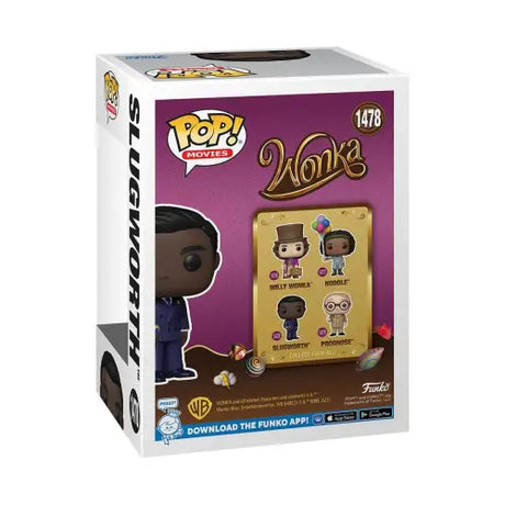 Wonka Slugworth Funko Pop! Vinyl Figure #1478 box featuring Slugworth character