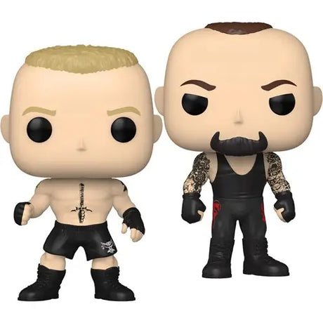 WWE Brock Lesnar & Undertaker vinyl figures display