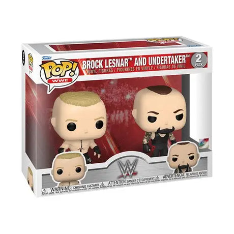 Pop Vinyl Figures of WWE Superstars Brock Lesnar and Undertaker