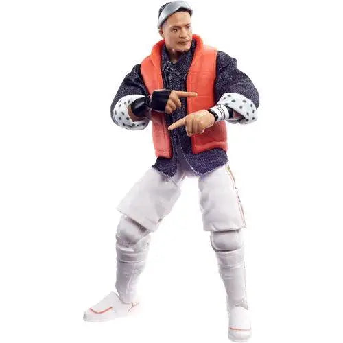 6’ WWE NXT Elite Kushida Action Figure - man in red vest and white pants.