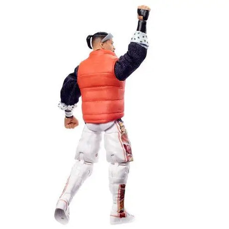 WWE NXT Elite Kushida Action Figure in red vest and white pants