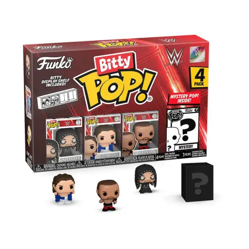 WWE The Undertaker Funko Bitty Pop 4-pack collectible vinyl figures with mystery character