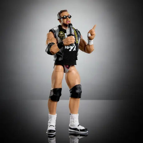 WWE Ultimate Edition Wave 23 LA Knight Action Figure in sunglasses and fighting pose