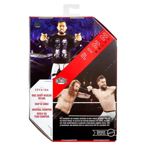 Finn Balor action figure packaging from WWE Ultimate Edition Wave 24 production run